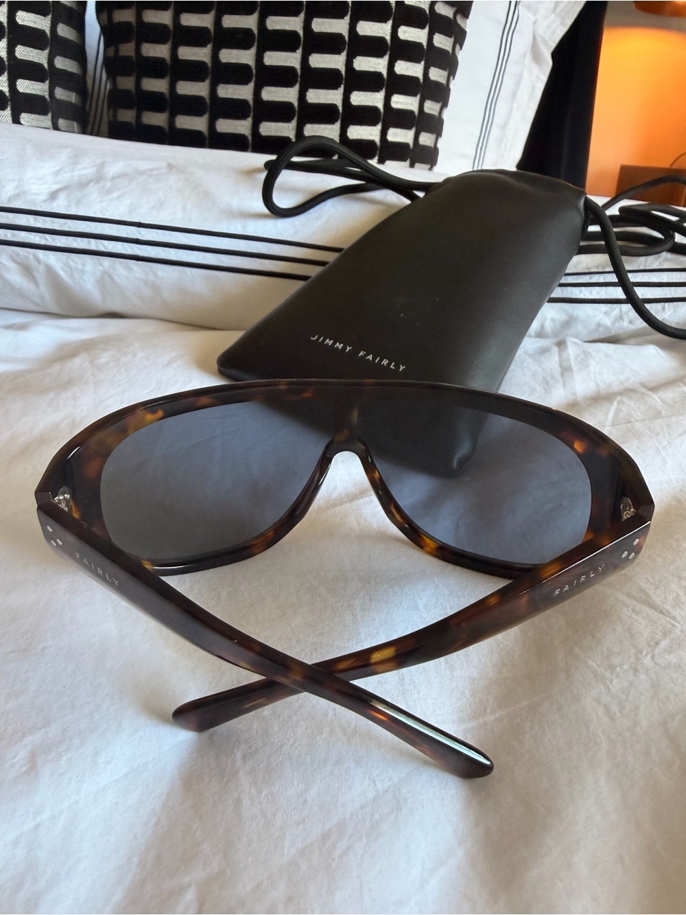 NEW JIMMY FAIRLY THE LUZ SUNGLASSES IN DARK TORTOISE - Picture 9 of 11